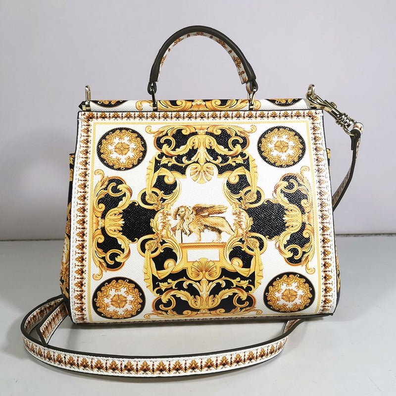 High-quality party handbag women's lion women's handbag women's yellow gold brand bag women's casual shoulder bag famous brand